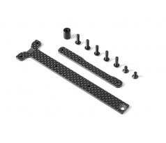 GRAPHITE CHASSIS BRACE UPPER DECK - SHORT PACK (2)