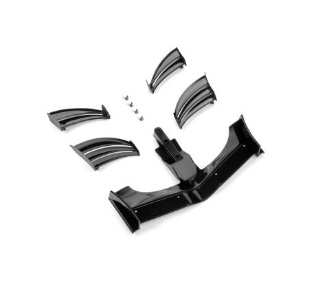 X1 COMPOSITE ADJUSTABLE FRONT WING - BLACK - ETS APPROVED