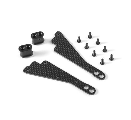 GRAPHITE CHASSIS SIDE GUARD BRACE - STIFF (2)