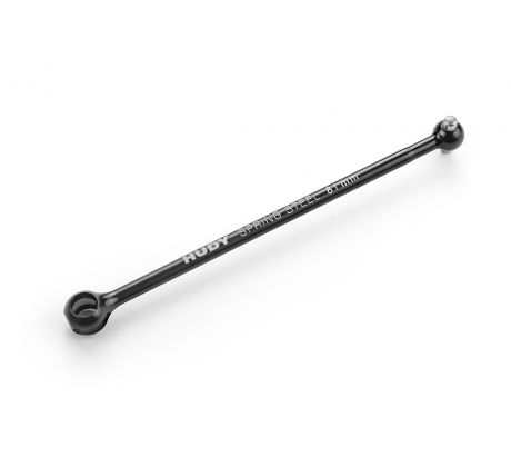 FRONT DRIVE SHAFT 81MM WITH 2.5MM PIN - HUDY SPRING STEEL™