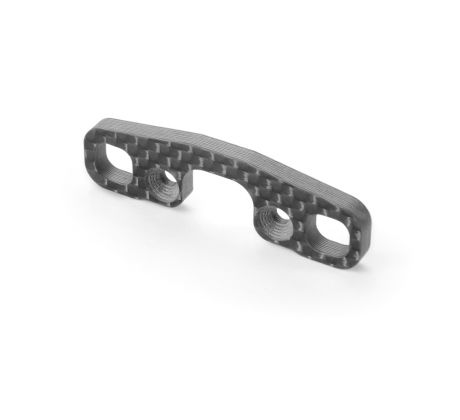 GRAPHITE REAR UPPER ARM HOLDER 3.5MM - FRONT - V2