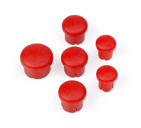 PLASTIC CAP FOR HANDLE ( SET -  3+2+1) RED