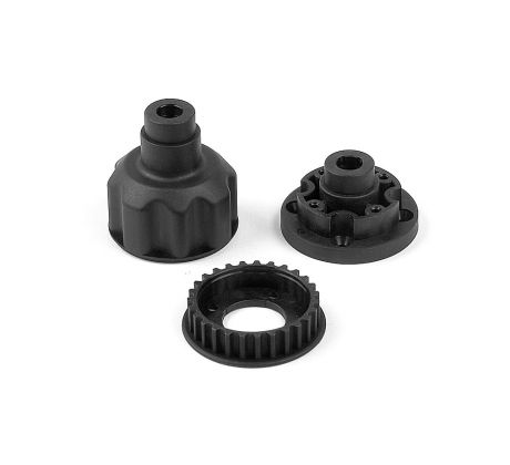COMPOSITE FRONT DIFF. CASE, COVER & 27T BELT PULLEY