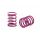 XRAY SPRING-SET D=1.8 (35.5 LB) PURPLE - MEDIUM-HARD - FRONT (2)