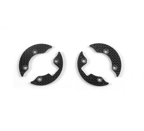 GRAPHITE FRONT AERODYNAMIC DISC 2.2MM - LEFT+RIGHT - SET