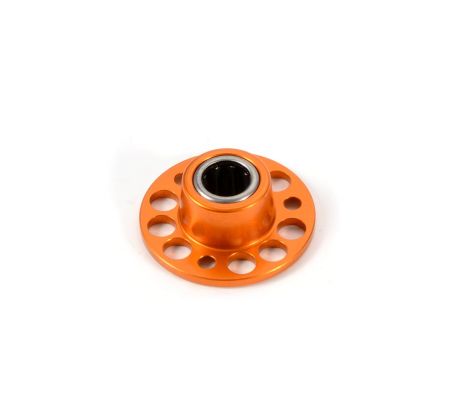 ALU DRIVE FLANGE WITH ONE-WAY BEARING - SWISS 7075 T6 - ORANGE --- Replaced with #345530