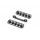 XB8 ALU FRONT UPPER ARM HOLDER (6MM) - SWISS 7075 T6