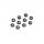 ALU CONICAL SHIM 3x6x2.0MM - BLACK (10)