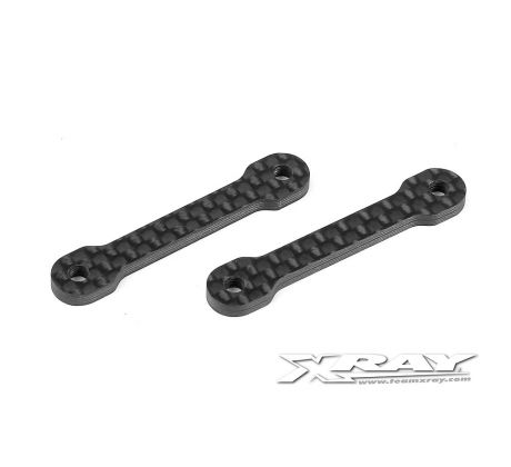 X10 GRAPHITE 2.5MM MOUNTING PLATE RISERS (2)