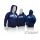 XRAY SWEATER HOODED WITH ZIPPER - BLUE (M)