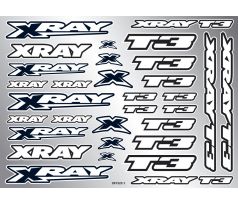 XRAY T3 STICKER FOR BODY - WHITE