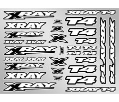 XRAY T4 STICKER FOR BODY - WHITE