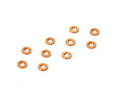 ALU SHIM 3x6x0.5MM - ORANGE (10)