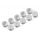 4WD FRONT WHEEL AERODISK WITH 12MM HEX - WHITE (10) --- Replaced with #369902-M