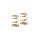 SPRING 4.25 COILS 3.6x6x0.4MM; C=1.5 - GOLD (SOFT) (2)