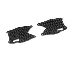 XB8 GRAPHITE REAR LOWER ARM PLATE (2)