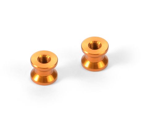ALU MOUNT 6.0MM - ORANGE (2) --- Replaced with #376366-K