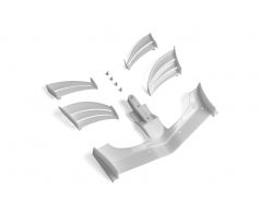 X1 COMPOSITE ADJUSTABLE FRONT WING - WHITE - ETS APPROVED