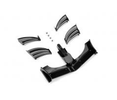 X1 COMPOSITE ADJUSTABLE FRONT WING - BLACK - ETS APPROVED