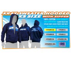 XRAY SWEATER HOODED WITH ZIPPER - BLUE (XS)