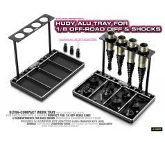 HUDY ALU TRAY FOR 1/8 OFF-ROAD DIFF & SHOCKS