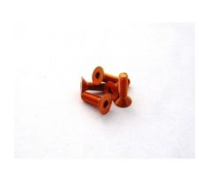 Hiro Seiko Alloy Hex Socket Flat Head Screw M3x6 (Orange·5pcs)