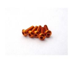 Hiro Seiko Alloy Hex Socket Button Head Screw M3x10 (Orange·5pcs)