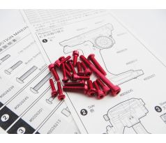 Hiro Seiko M17 Light Weight Screw Set (Red)