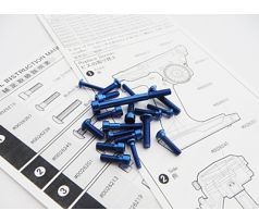 Hiro Seiko M17 Light Weight Screw Set (Dark Blue)