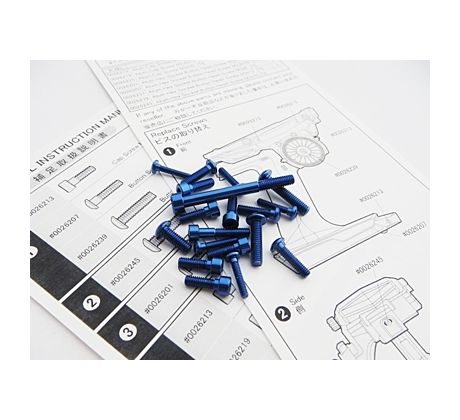 Hiro Seiko M17 Light Weight Screw Set (Dark Blue)