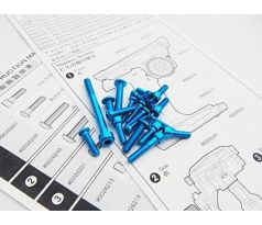 Hiro Seiko M17 Light Weight Screw Set (Light Blue)