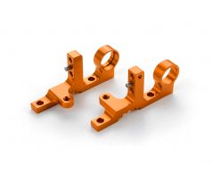 T4F ALU FRONT UPPER CLAMP (L+R) - ORANGE