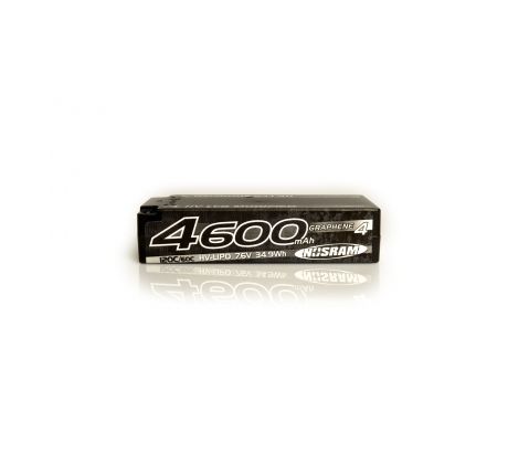 Nosram HV LCG Modified Shorty GRAPHENE-4 4600mAh Hardcase Akku - 7.6V LiPo - 120C/60C