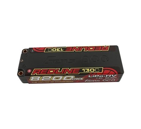 Gens ace Redline Series 8200mAh 7,6V 2S 130C HV LiPo (5mm, 301g)