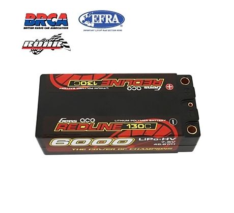 Gens ace Redline Series Shorty 6000mAh 7,6V 2S 130C HV LiPo (5mm, 220g)