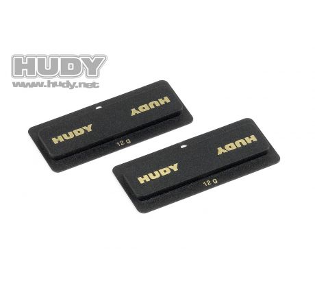 HUDY LIPO CHASSIS BALANCING WEIGHTS 12g - LOW CG (2)