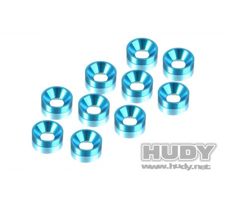 ALU COUNTERSUNK SHIM - BLUE (10)