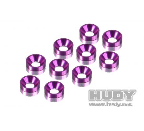 ALU COUNTERSUNK SHIM - VIOLET (10)
