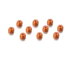 ALU NUT M3 - ORANGE (10)