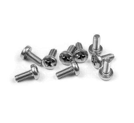 SCREW PHILLIPS M2.5x6 - STAINLESS  (10)