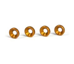 ALU COUNTERSUNK SHIM - ORANGE (4)