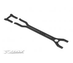 T2'009 RUBBER-SPEC UPPER + REAR DECK 2.0MM GRAPHITE - SHORT- SET