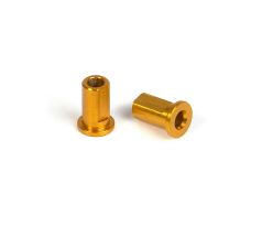 ALU NUT FOR SUSP. HOLDER - ORANGE (2)