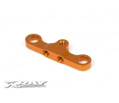 T4 ALU STEERING PLATE 8MM FOR DUAL SERVO SAVER - ORANGE