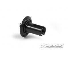 ALU T6 DIFF SHORT OUTPUT SHAFT - HARD COATED - BLACK