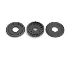 DIFF PULLEY 34T WITH LABYRINTH DUST COVERS