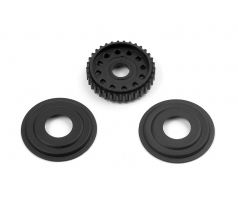 DIFF PULLEY 34T WITH LABYRINTH DUST COVERS