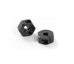 ALU WHEEL HUB - OFFSET "+0.75MM" - BLACK (2)