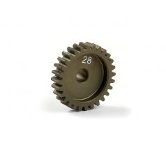 NARROW ALU PINION GEAR - HARD COATED 28T / 48