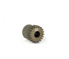 NARROW ALU PINION GEAR - HARD COATED 20T / 64